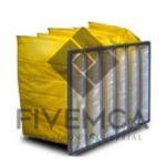 FILTRO DE AIRE MARCA EMCA TIPO BOLSILLO EFICIENCIA 90-95% COLOR AMARILLO